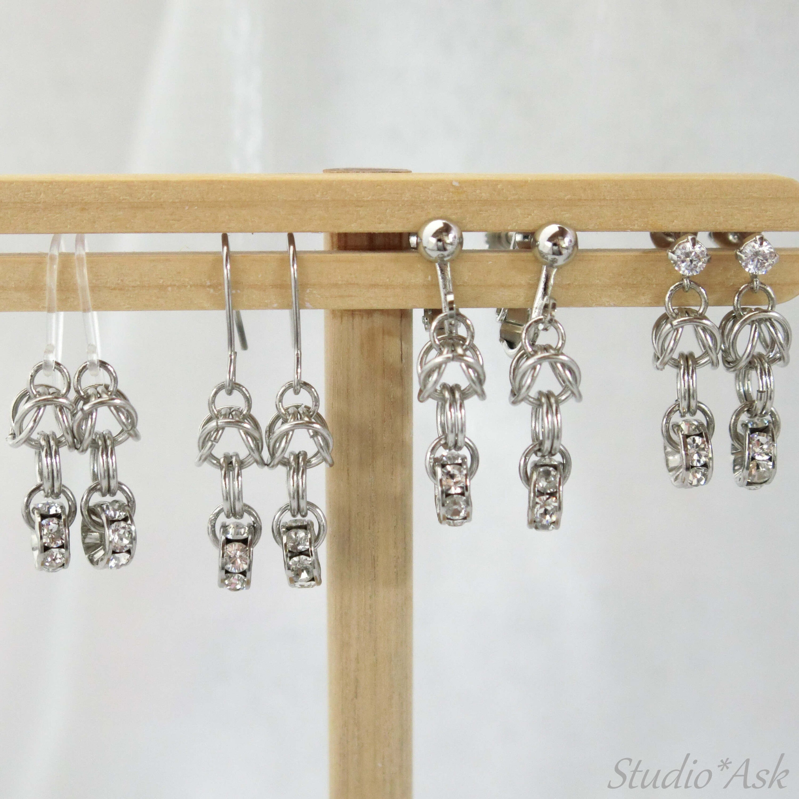 輪っかがいっぱいのロンデルピアス | Studio＊Ask